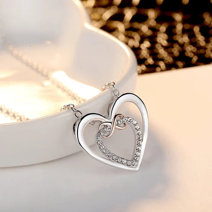 Two Hearts Infinity Necklace