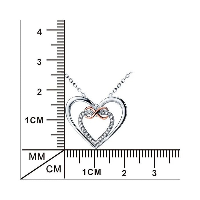 Two Hearts Infinity Necklace