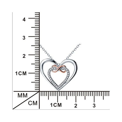Two Hearts Infinity Necklace