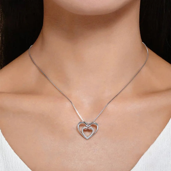 Two Hearts Infinity Necklace