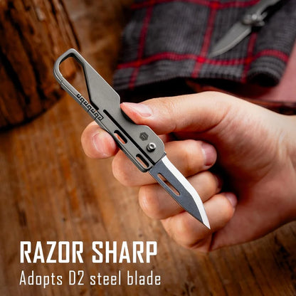 Titanium Alloy Keychain Folding Knife