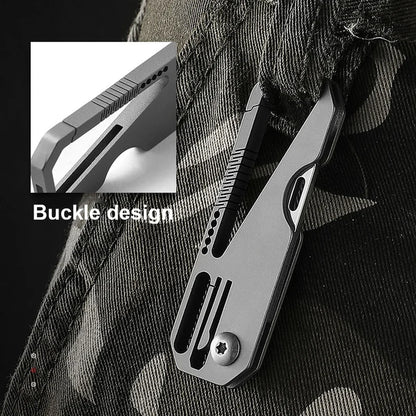 Titanium Alloy Keychain Folding Knife