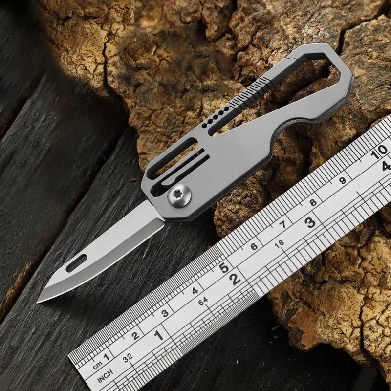 Titanium Alloy Keychain Folding Knife