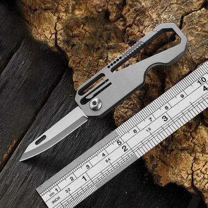 Titanium Alloy Keychain Folding Knife