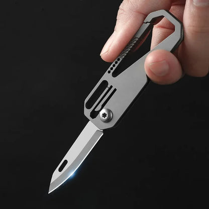 Titanium Alloy Keychain Folding Knife
