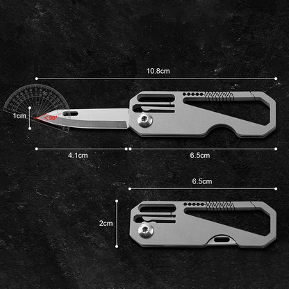 Titanium Alloy Keychain Folding Knife